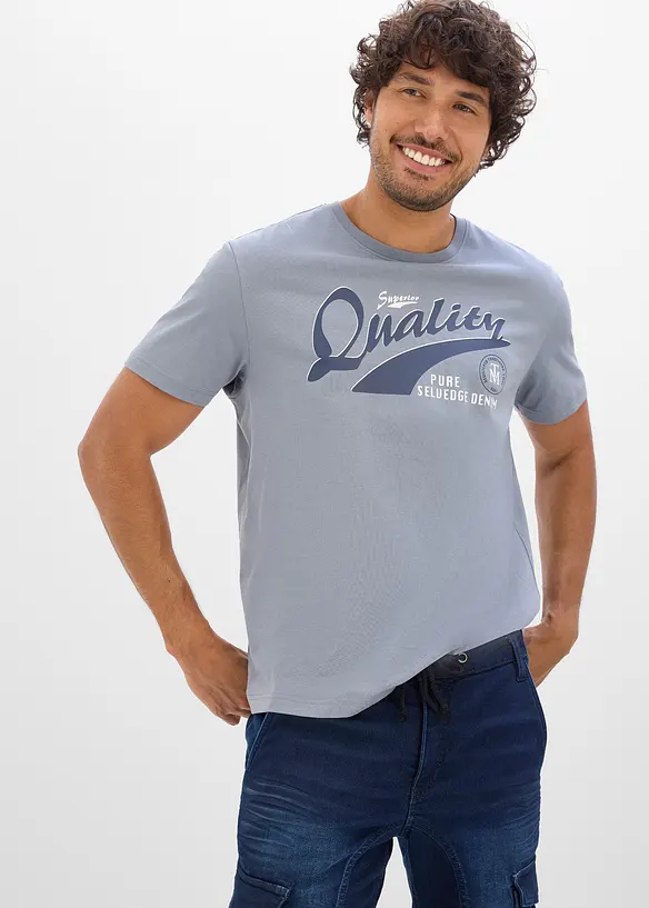 Lot de 2 T-shirts 100% coton, bonprix