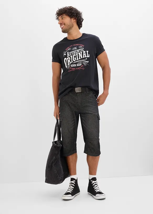 Lot de 2 T-shirts 100% coton, bonprix