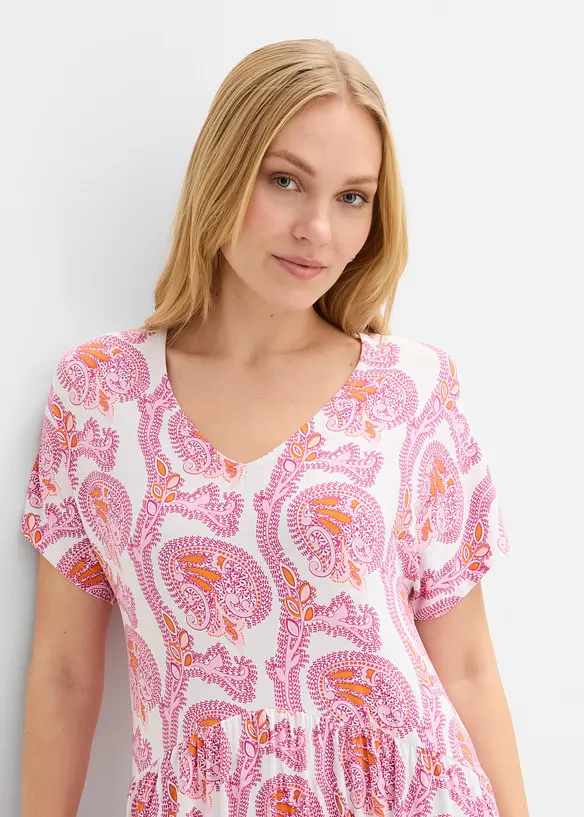 Robe fluide en jersey viscose, bonprix