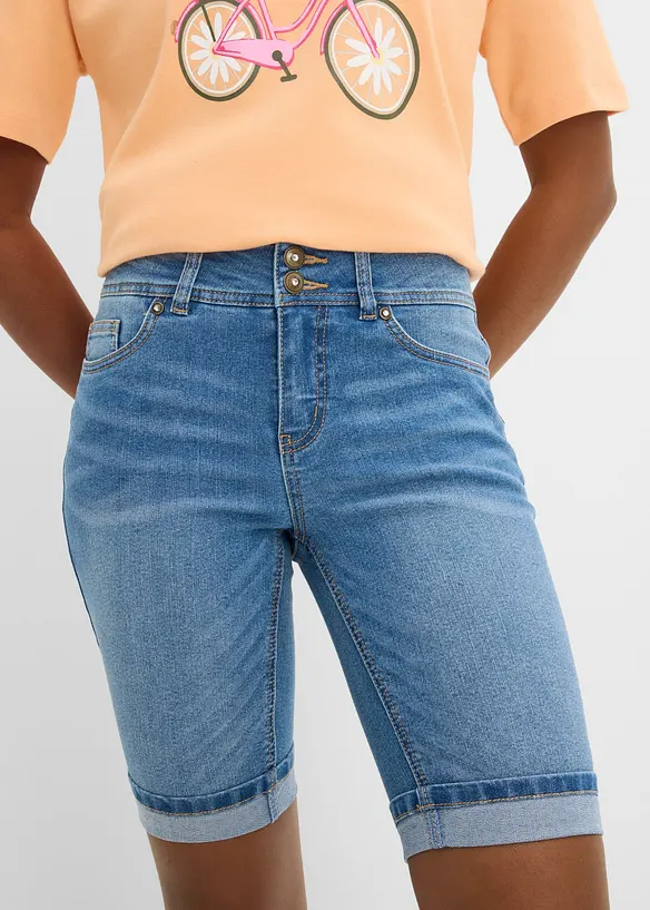 Jeans Bermuda Mid Waist, bonprix