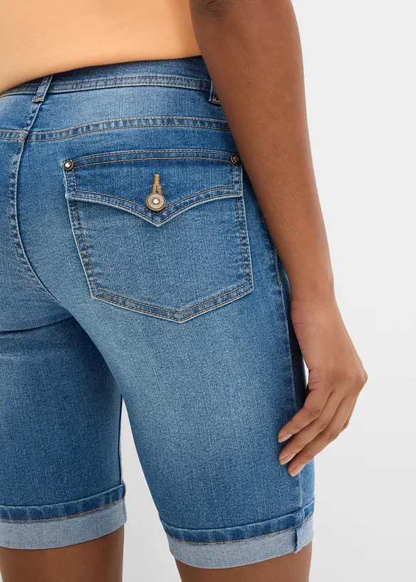 Jeans Bermuda Mid Waist, bonprix