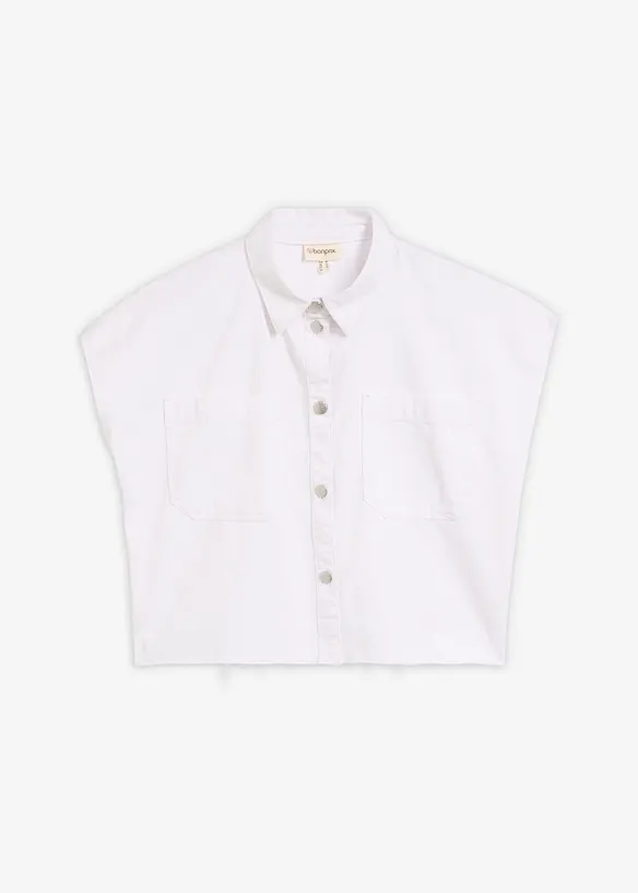 Kurze Boxy-Jeansbluse, bonprix