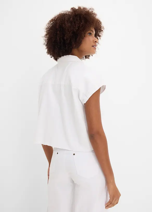 Kurze Boxy-Jeansbluse, bonprix