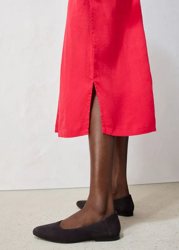 Kaftan-Kleid aus reinem Leinen, bonprix