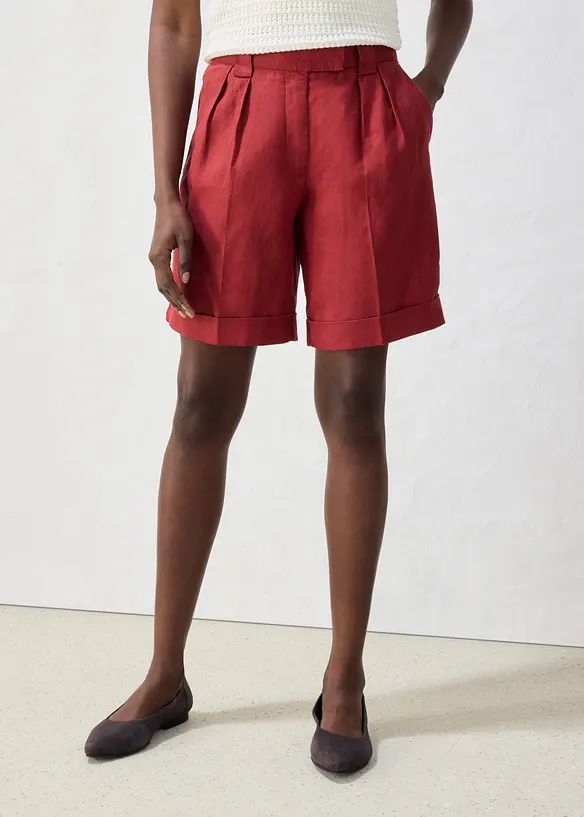 Bermudashorts aus reinem Leinen, bonprix