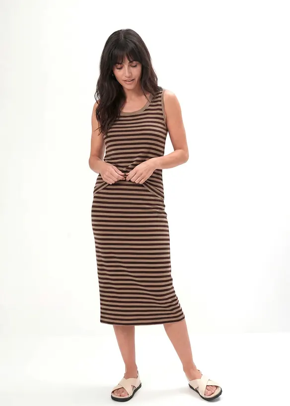Top et jupe (ens. 2 pces) en coton extensible, bonprix