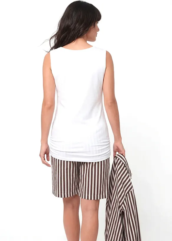 Lot de 2 tops en coton extensible, bonprix