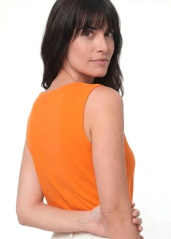Lot de 2 tops en coton extensible, bonprix