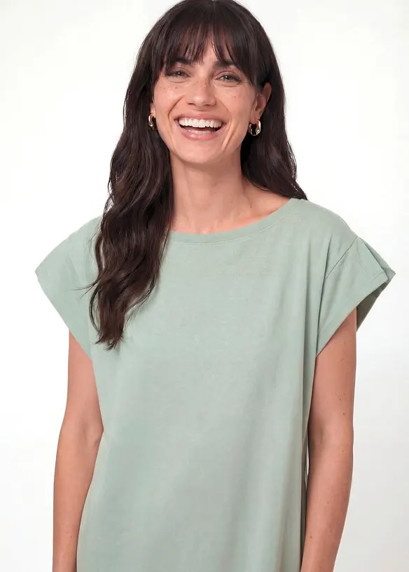 Jerseykleid aus schwerer Bio-Baumwolle, bonprix
