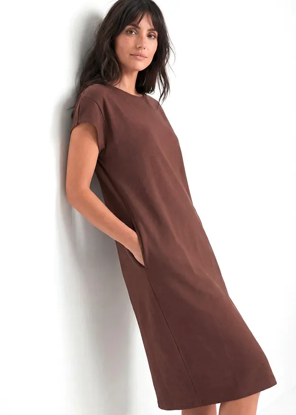 Jerseykleid aus schwerer Bio-Baumwolle, bonprix