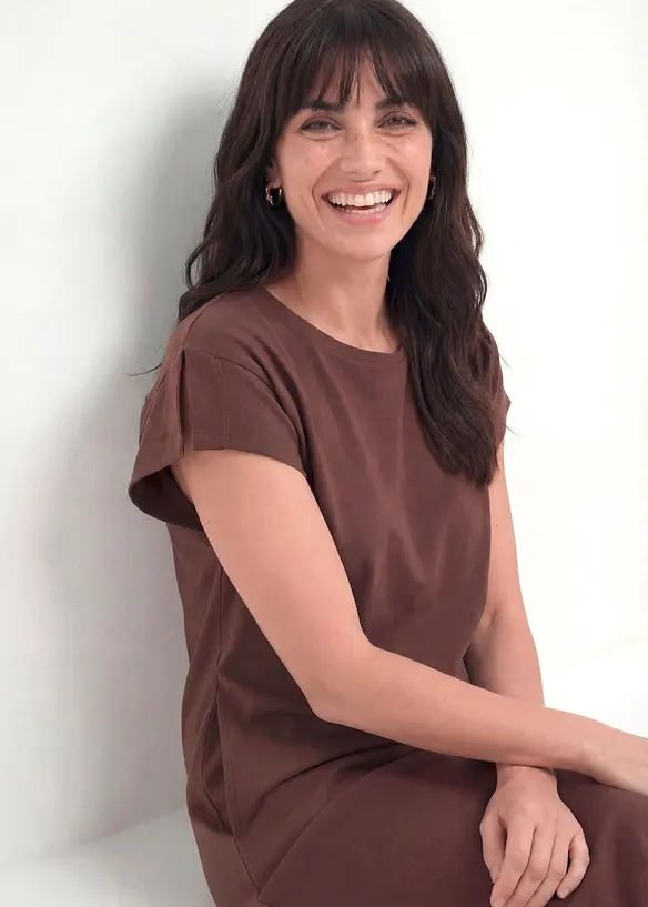 Jerseykleid aus schwerer Bio-Baumwolle, bonprix