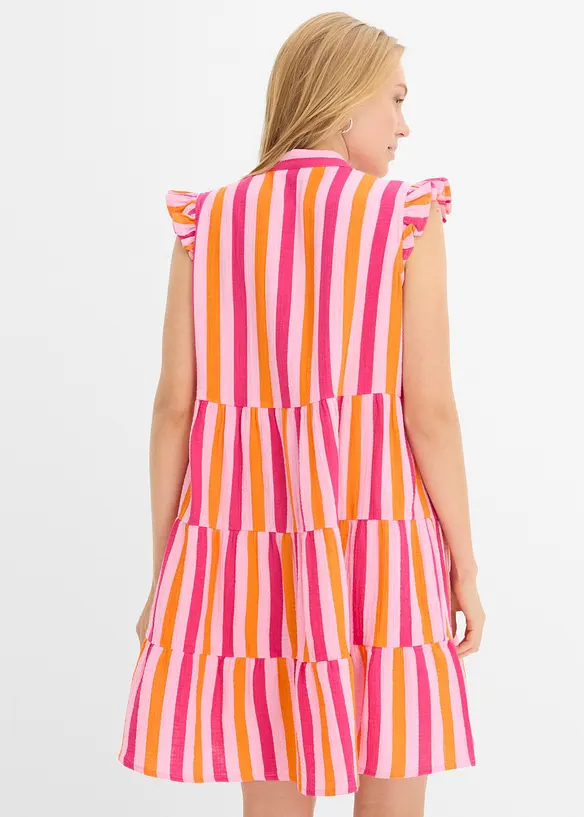Tunika-Kleid aus luftigem Musselin, bonprix
