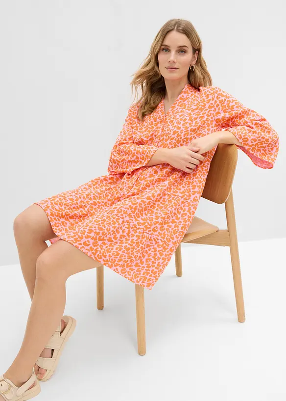 Tunika-Kleid aus luftigem Musselin, bonprix