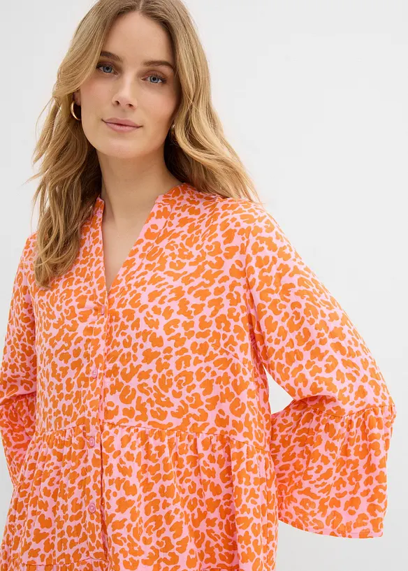Tunika-Kleid aus luftigem Musselin, bonprix