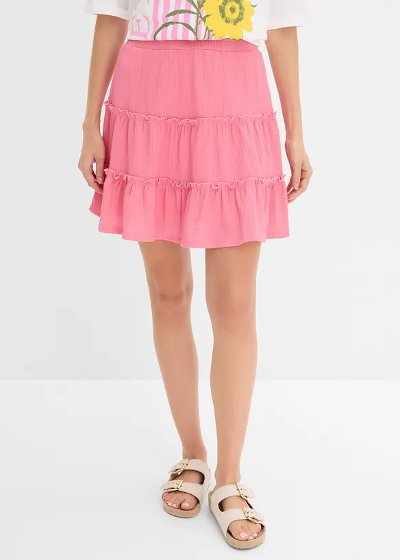 Mini-jupe 100% coton, bonprix