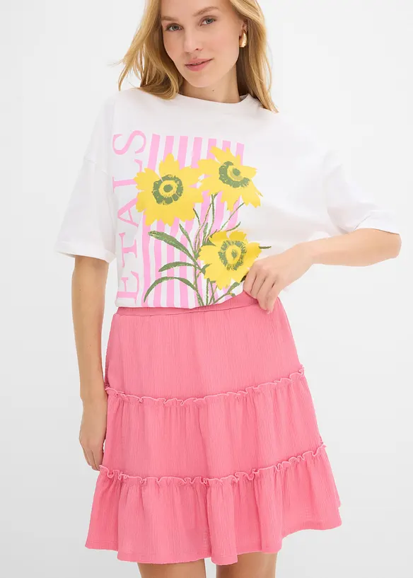 Mini-jupe 100% coton, bonprix