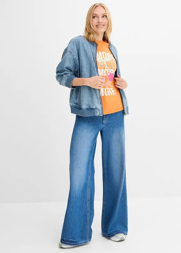 T-shirt oversize 100% coton, bonprix