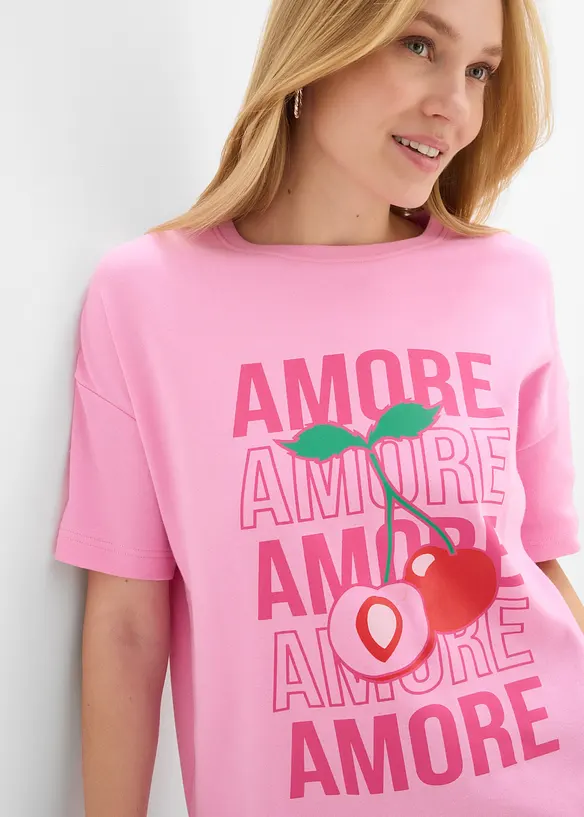 Oversize-Shirt aus reiner Bio-Baumwolle, bonprix