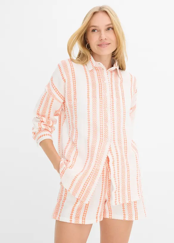 Chemise l&eacute;g&egrave;re en gaze de coton, bonprix