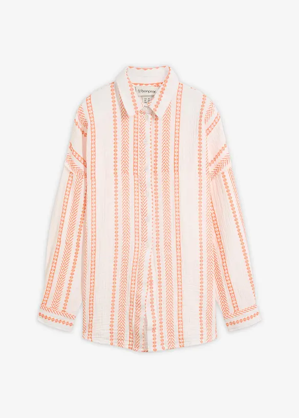 Chemise l&eacute;g&egrave;re en gaze de coton, bonprix