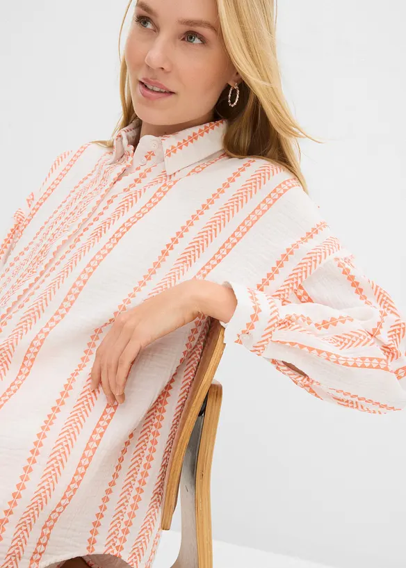 Chemise l&eacute;g&egrave;re en gaze de coton, bonprix