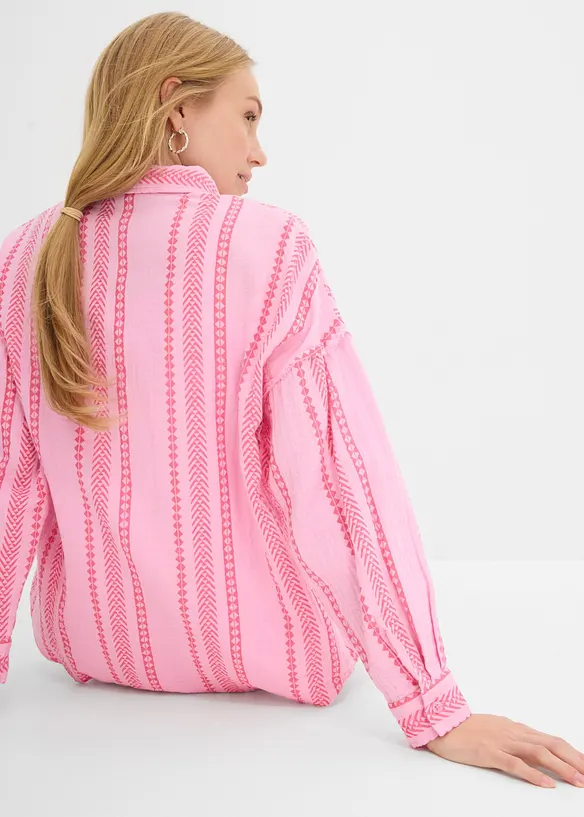 Chemise l&eacute;g&egrave;re en gaze de coton, bonprix