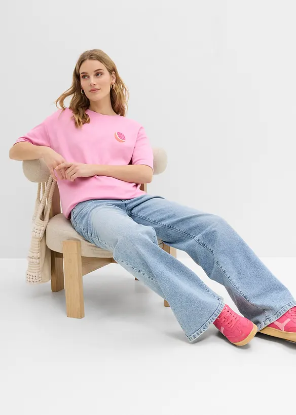 Oversize-Shirt aus reiner Bio-Baumwolle, bonprix