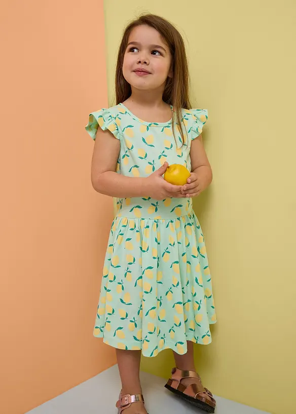 Jerseykleid aus reiner Bio-Baumwolle (3er Pack), bonprix