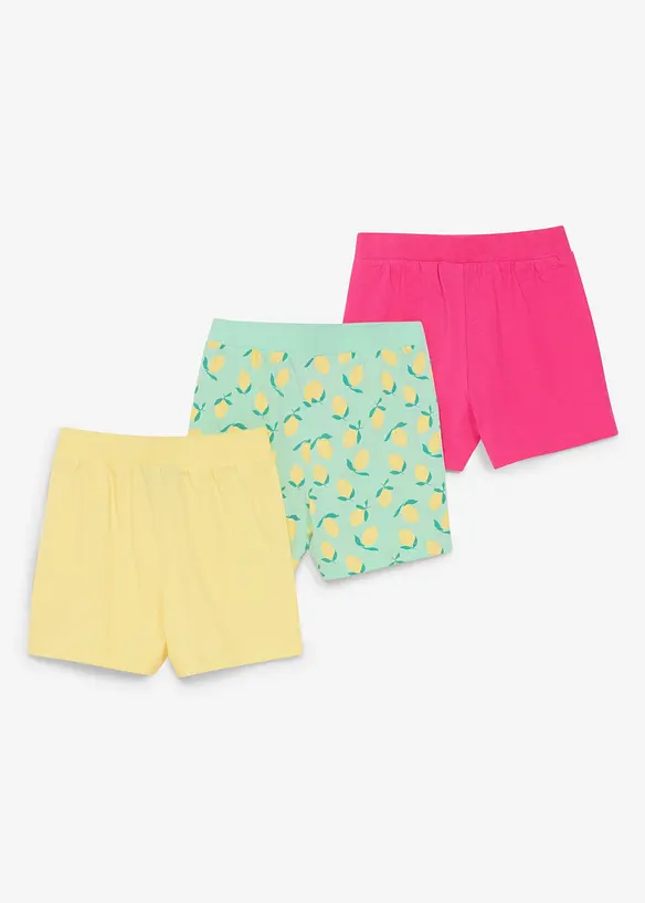 Jersey-Shorts aus reiner Bio-Baumwolle (3er Pack), bonprix