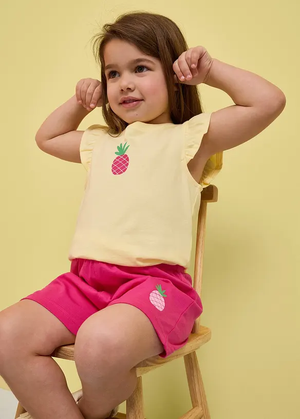 Lot de 2 shorts en jersey 100% coton, bonprix