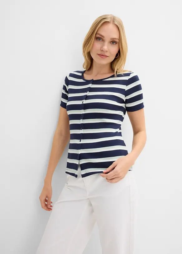 Ripp-Shirt aus Bio-Baumwolle, bonprix