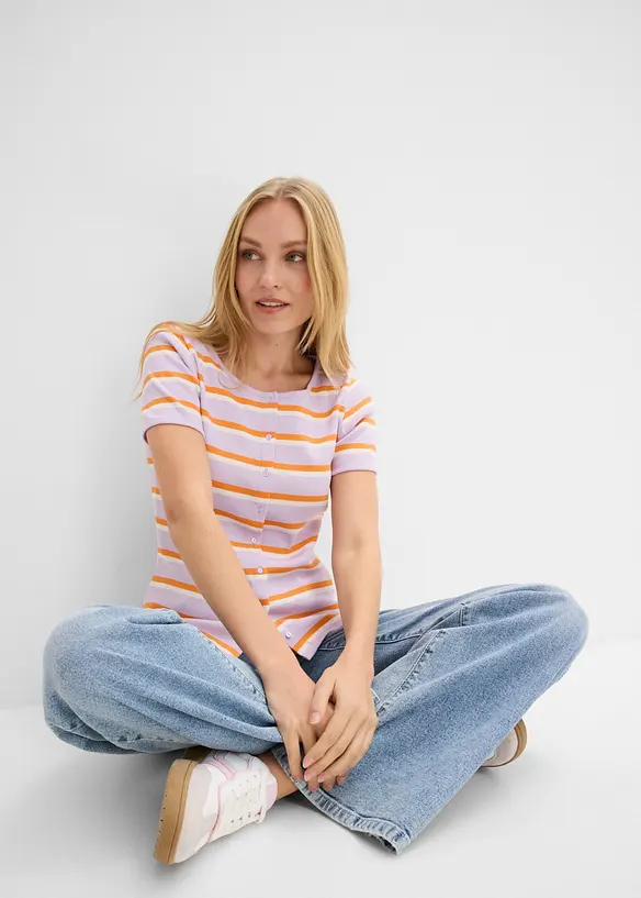 T-shirt en coton c&ocirc;tel&eacute;, bonprix