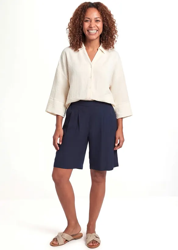 Bermuda fluide en viscose, bonprix
