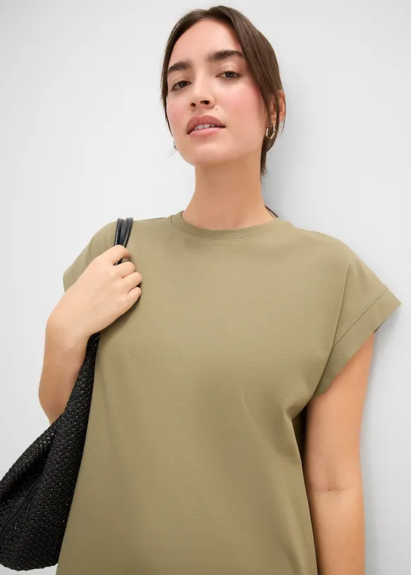 Jerseykleid aus Bio-Baumwoll-Mix, bonprix