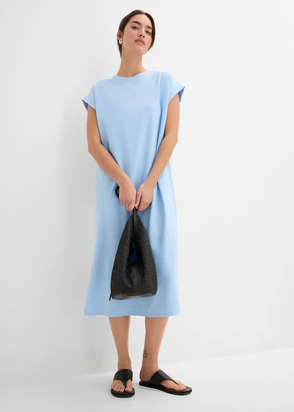 Jerseykleid aus Bio-Baumwoll-Mix, bonprix