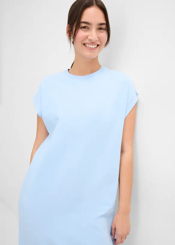 Jerseykleid aus Bio-Baumwoll-Mix, bonprix