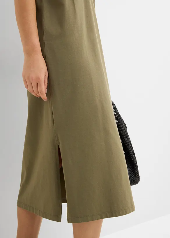 Jerseykleid aus Bio-Baumwoll-Mix, bonprix