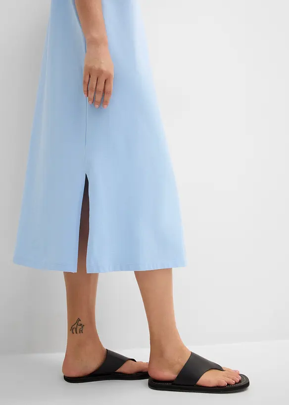 Jerseykleid aus Bio-Baumwoll-Mix, bonprix