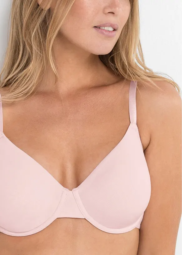 Unwattierter T-Shirt-BH (3er Pack), bonprix