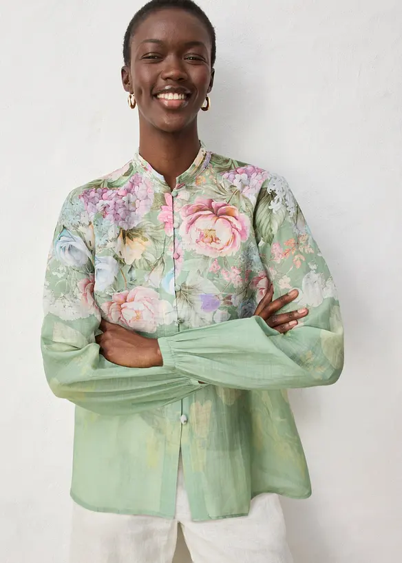 Tunique-blouse en ramie rafra&icirc;chissante, bonprix