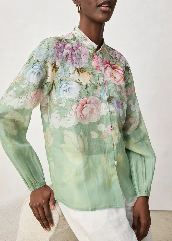 Tunique-blouse en ramie rafra&icirc;chissante, bonprix