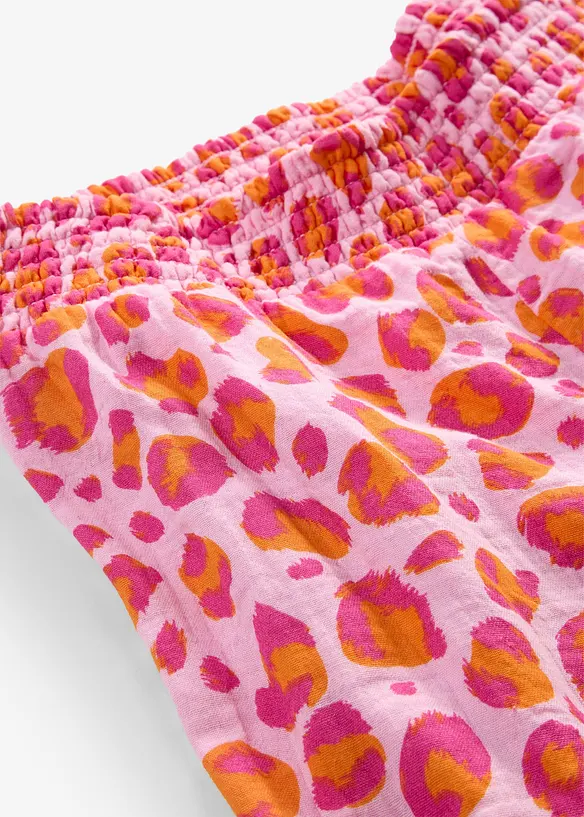 Pantalon taille &eacute;lastiqu&eacute;e en gaze de coton, bonprix