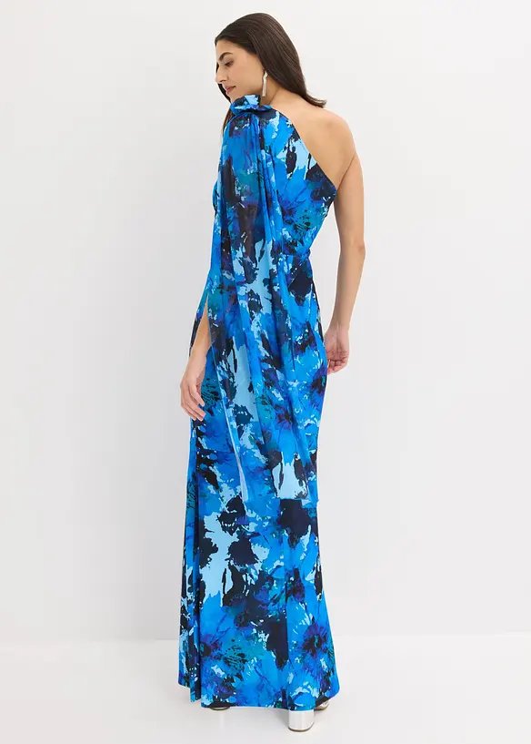Robe de soir&eacute;e une &eacute;paule avec application de fleur, bonprix