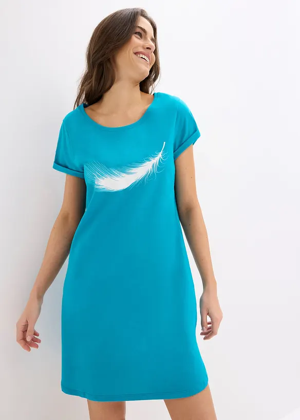 Chemise de nuit courte 100% coton, bonprix