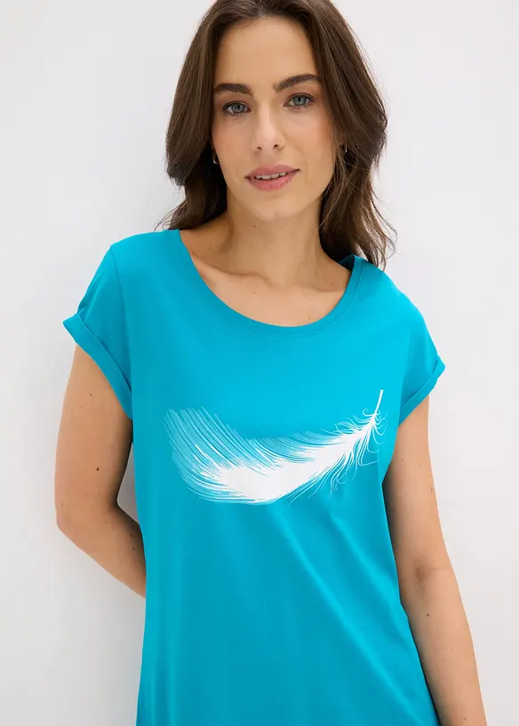 Chemise de nuit courte 100% coton, bonprix