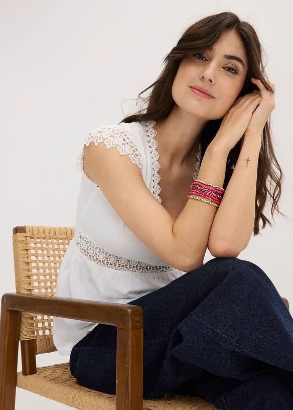 Lot de 10 bracelets en perles, bonprix