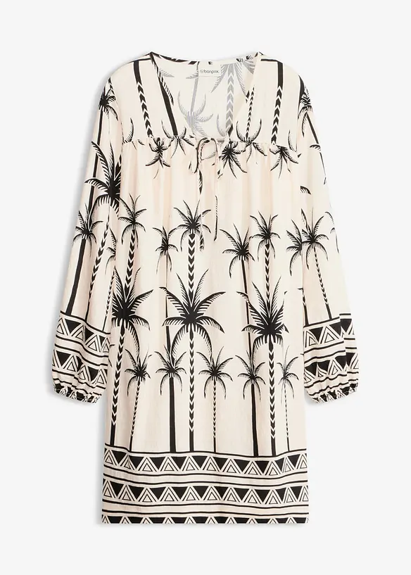Tunika-Kleid aus flie&szlig;endem Viskose-Mix, bonprix