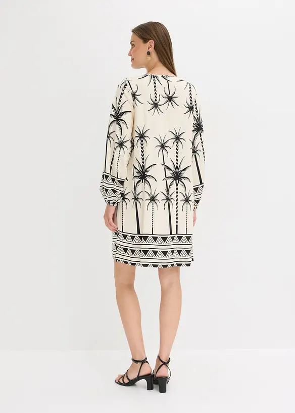 Tunika-Kleid aus flie&szlig;endem Viskose-Mix, bonprix