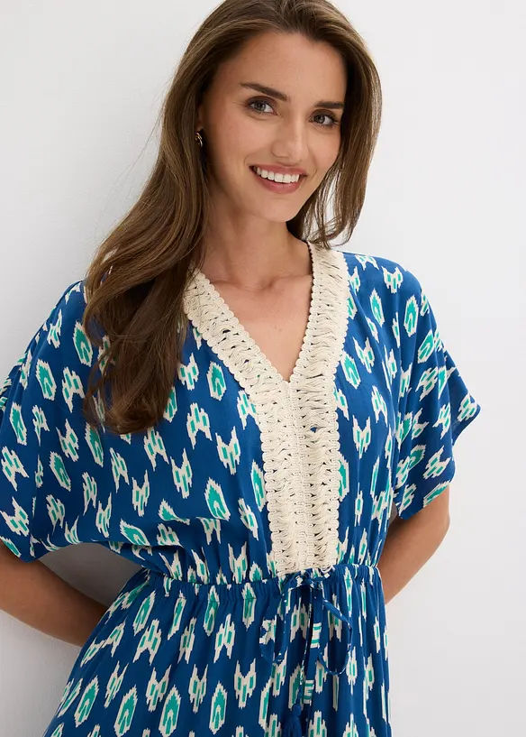 Maxikleid aus flie&szlig;ender Viskose, bonprix