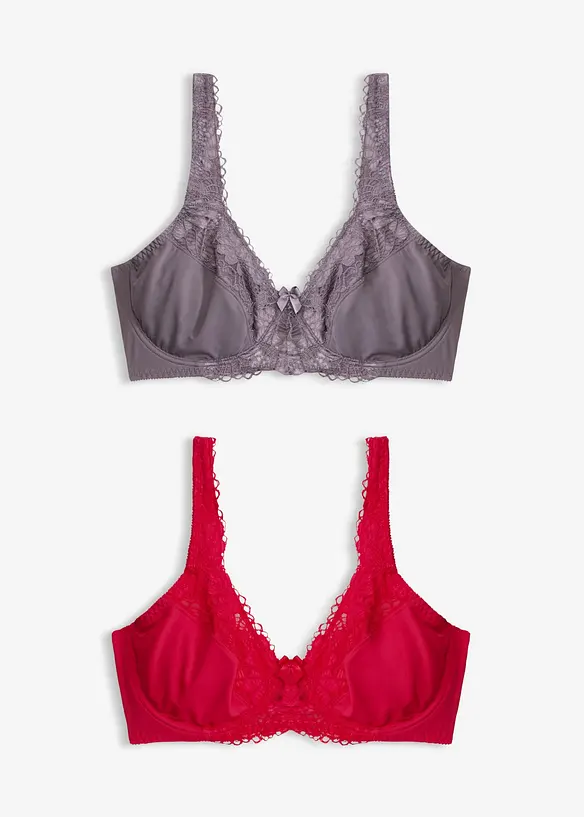 Minimizer-BH mit gepolsterten Tr&auml;gern (2er Pack), bonprix